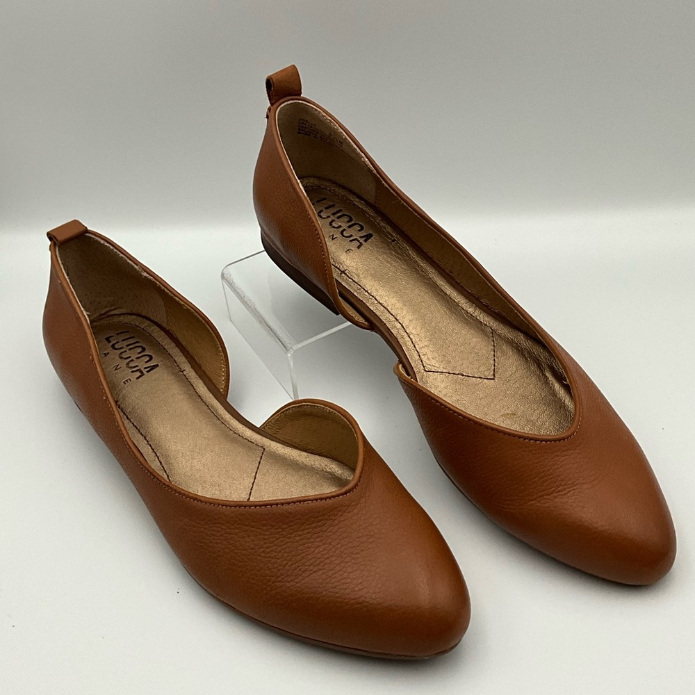 Lucca Flats Size 9.5 Tan Leather Loafers